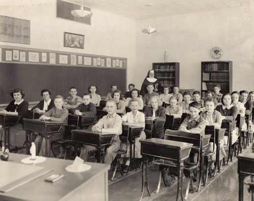picture of St. Boniface Grade School, School Year 1949-1950, Grades 6-8