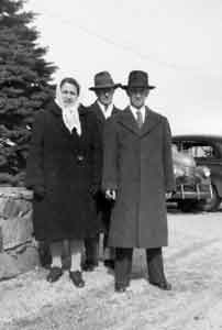 picture of Mary, Jacob, George Holl; shared by Esther (Holl) Schowalter