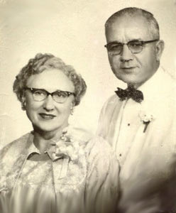picture of Frederic and Genevieve Mehre; shared by Fred and Edith Mehre