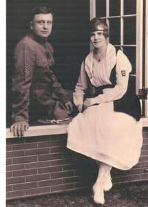 picture of Aaron and Odelia (Hauser) Walterlin, c: 1918; shared by Shirley (Wandschneider) Walterlin