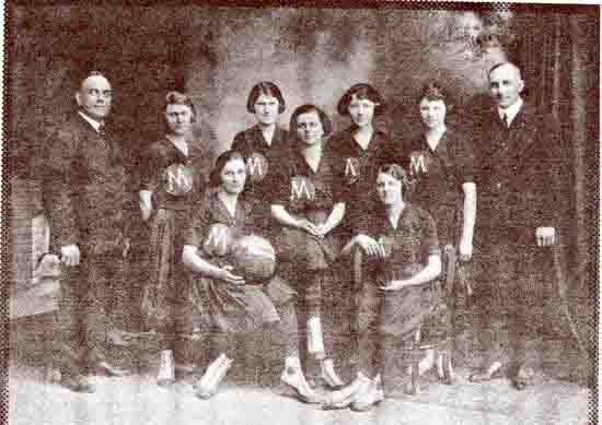 picture of champion Milk Maids Basketball Team; 1932