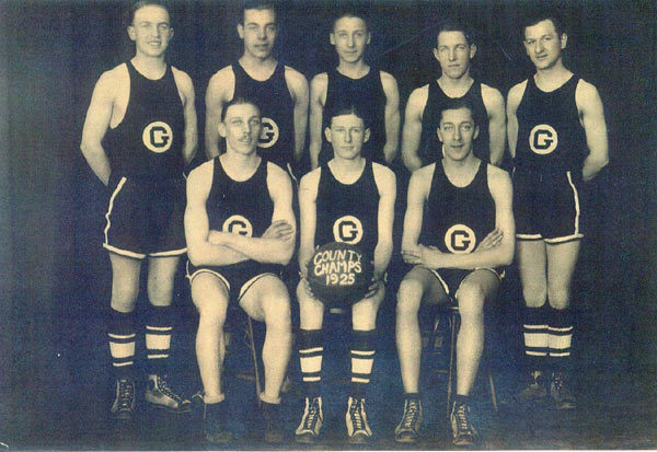 picture of Purity Milk Basketball Team; 1925