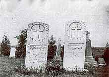 Peter and Anna Schulteis Grave Markers
